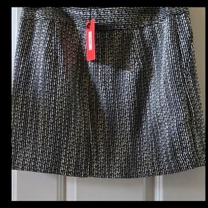 Forenza Women's Black, Cream And Powder Blue Women's Skirt Y2k